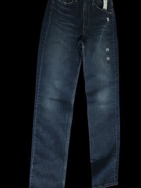 GAP Factory Women's Boyfriend Jeans in Dark Indigo Wash